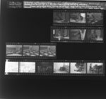 Man working at desk; Group working at large table; New classrooms at Eppes High; Woman playing piano; Group standing outside - 4-H poultry show (15 Negatives) (August 20, 1964) [Sleeve 58, Folder d, Box 33]